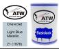 Preview: Chevrolet, Light Blue Metallic, 21 (1976): 500ml Lackdose, von ATW Autoteile West.